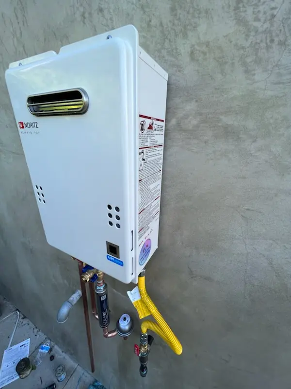 Tankless water heater installation for Bemiss homes